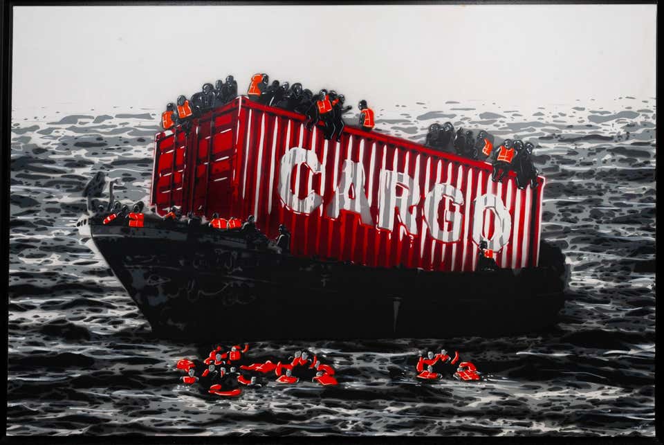 KURAR, “Cargo / Interesting Migration”, Large-Scale Contemporary Street Art