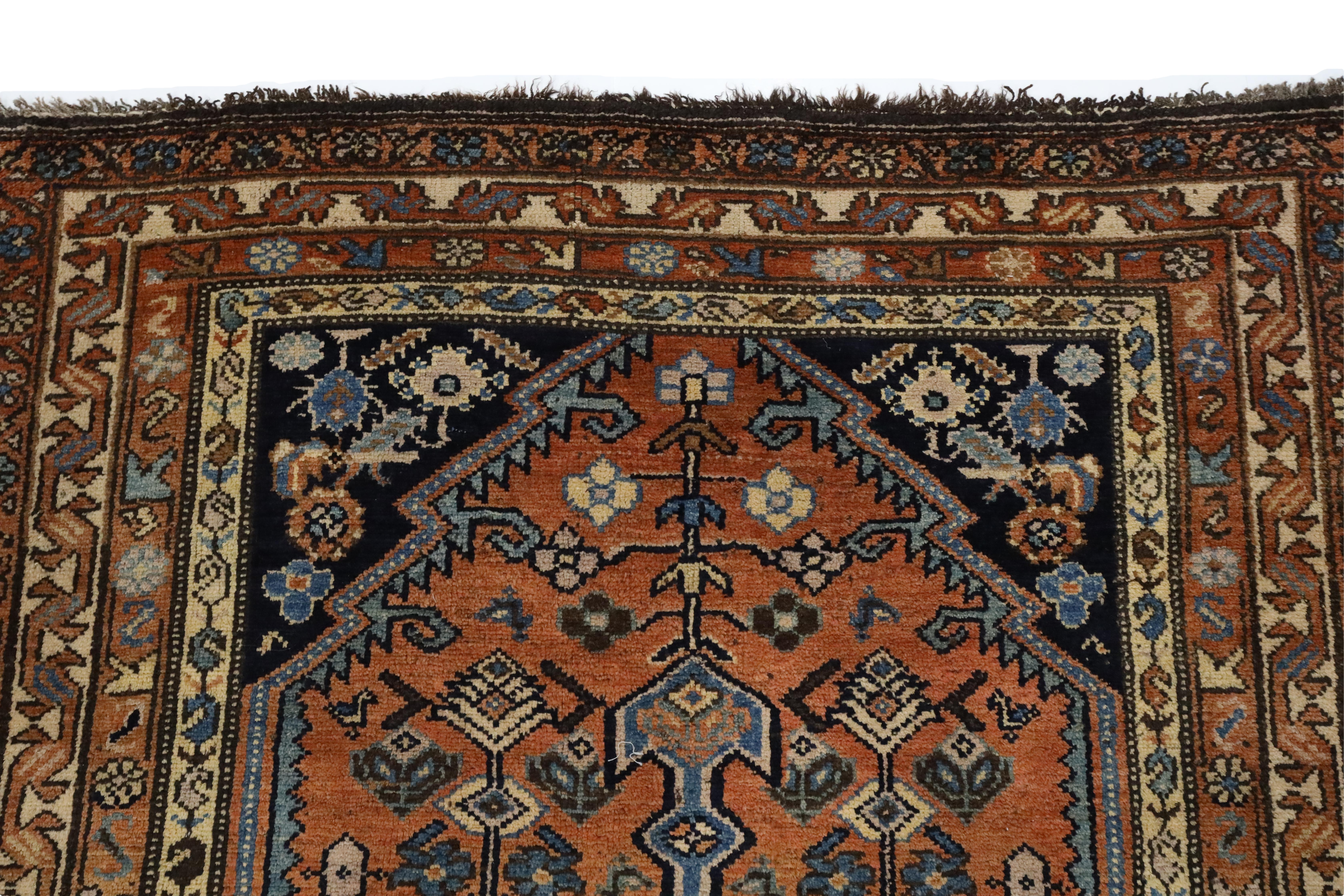 Wool Kurd Antique Rug - 4'2