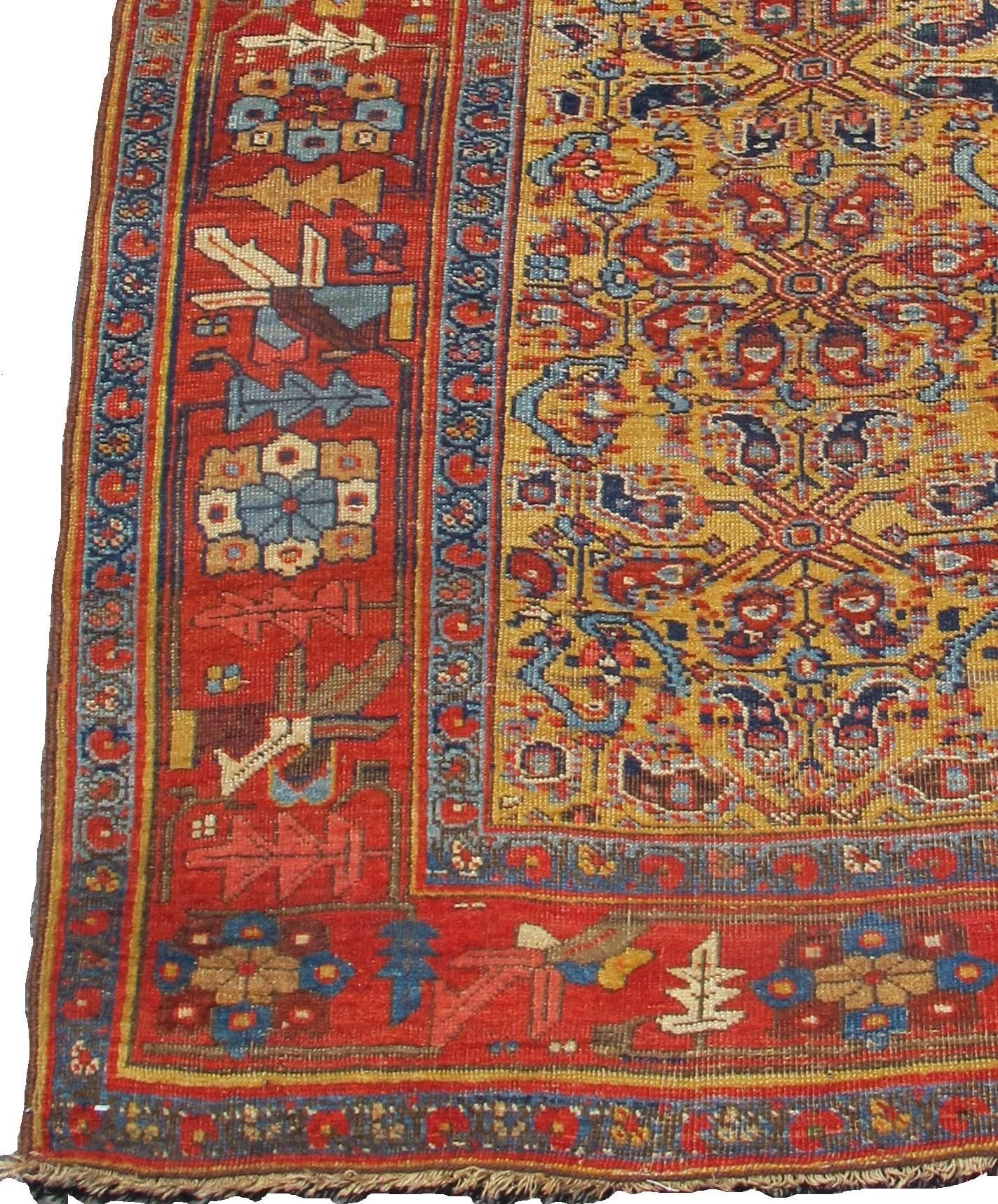 Northwest Persian Kurd Bidjar rug. Measures: 3'11