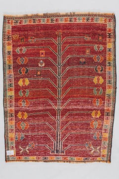 Kurdestan Hand-Knotted Wool Carpet, Pomegranate Design, 1940