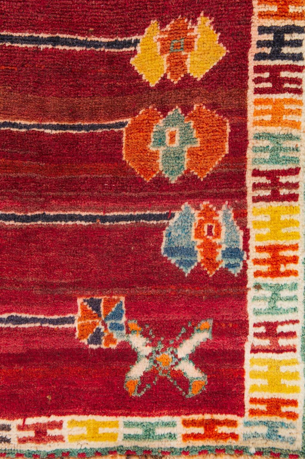 Hand-Knotted Kurdestan Carpet with Pomegranate For Sale