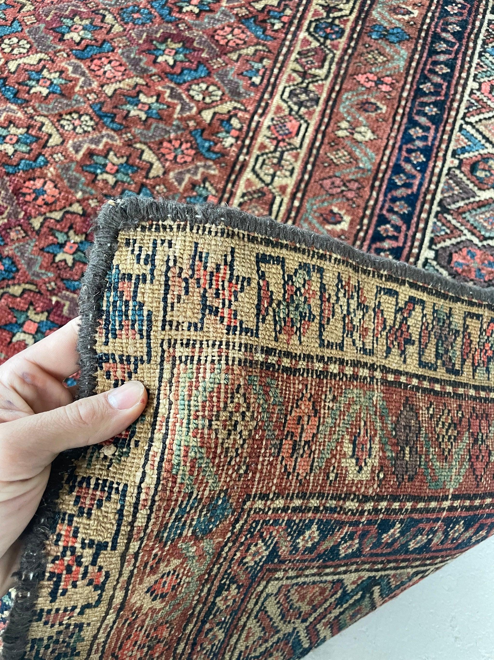 Kurdish Gallery Runner Carpet, c. 1930's In Good Condition For Sale In Milwaukee, WI