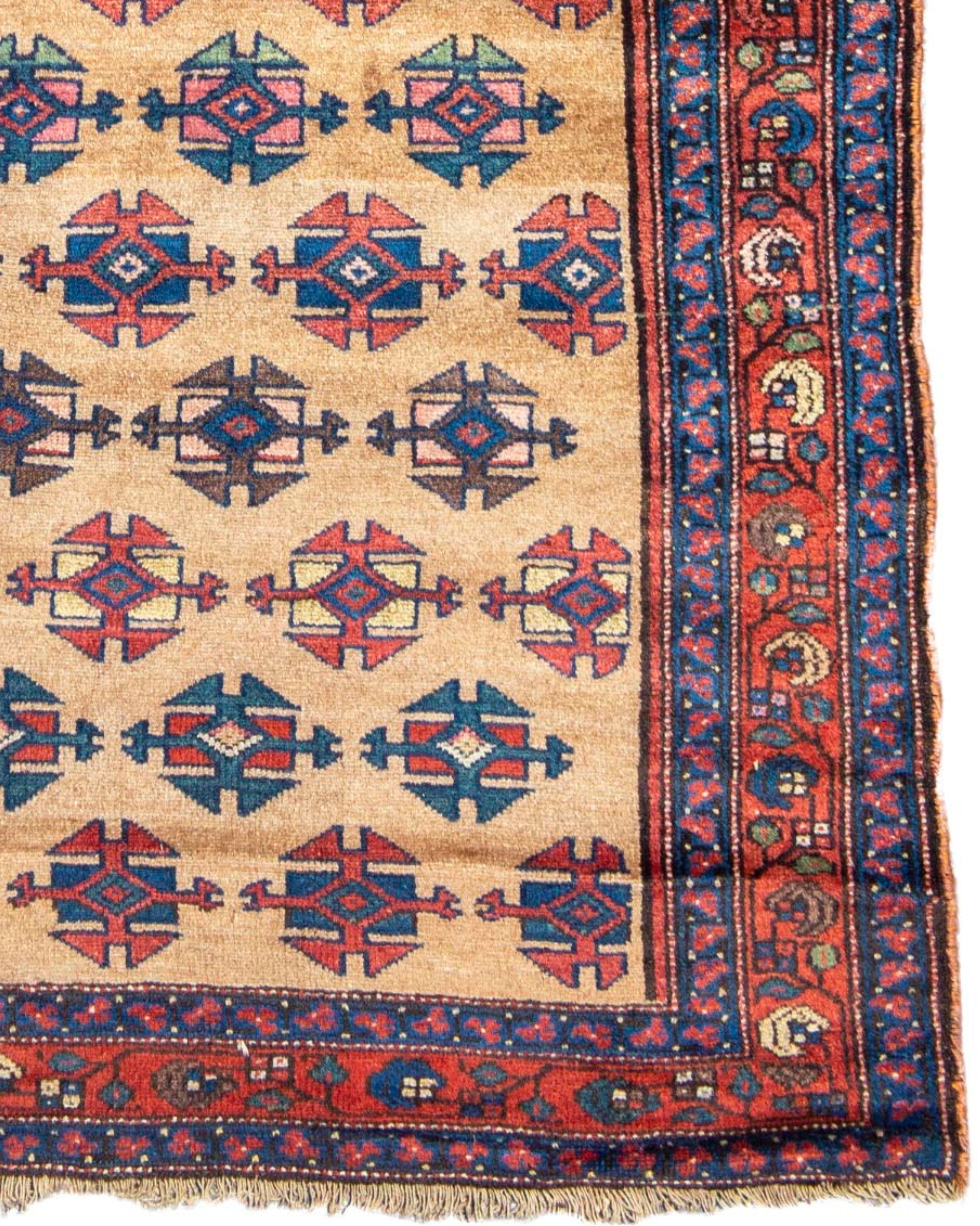 Tapis long kurde ancien, 19e siècle Excellent état - En vente à San Francisco, CA