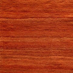 Kurdish Madder-Dyed Wool Kilim, Mt. Ararat, Eastern Turkey c. 2010, Rust Red Rug