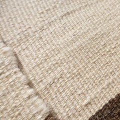 Kurdish Minimalist Kilim, Eastern Turkey, 5'4" x 8'9", Earth-Toned Flatweave Rug