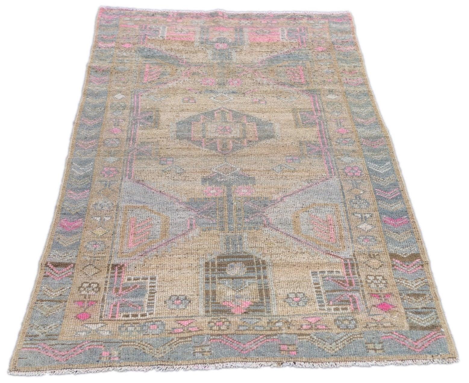 Laine Tapis kurde 3'2'' x 5'10'' en vente