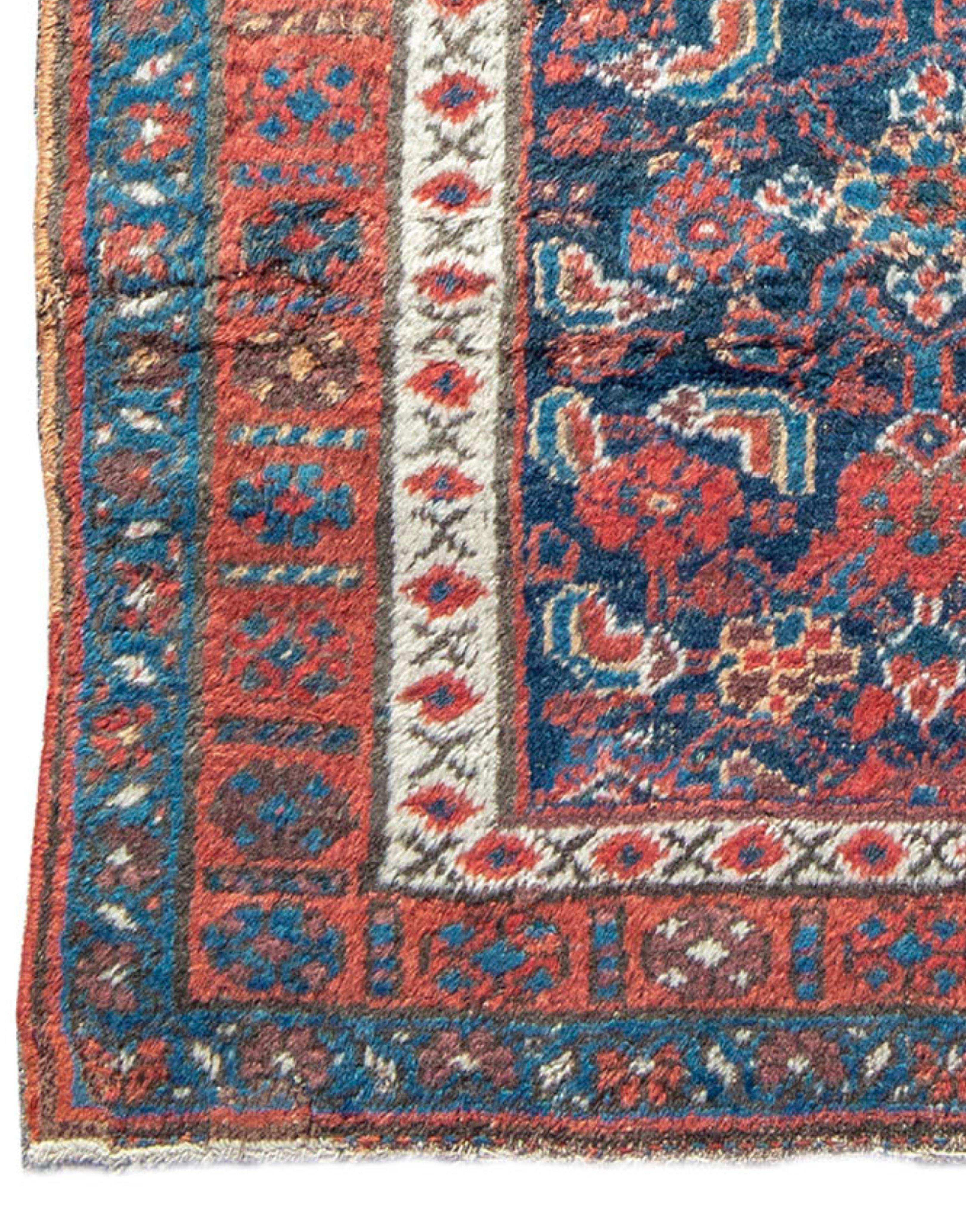 Hand-Knotted Kurdish Rug, c. 1900 For Sale