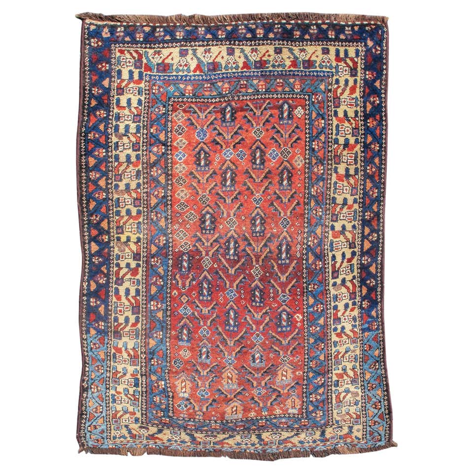 Semdinli Rugs Bobyrug’s Beautiful Vintage Senneh Kurdish Rug For Sale at 1stDibs