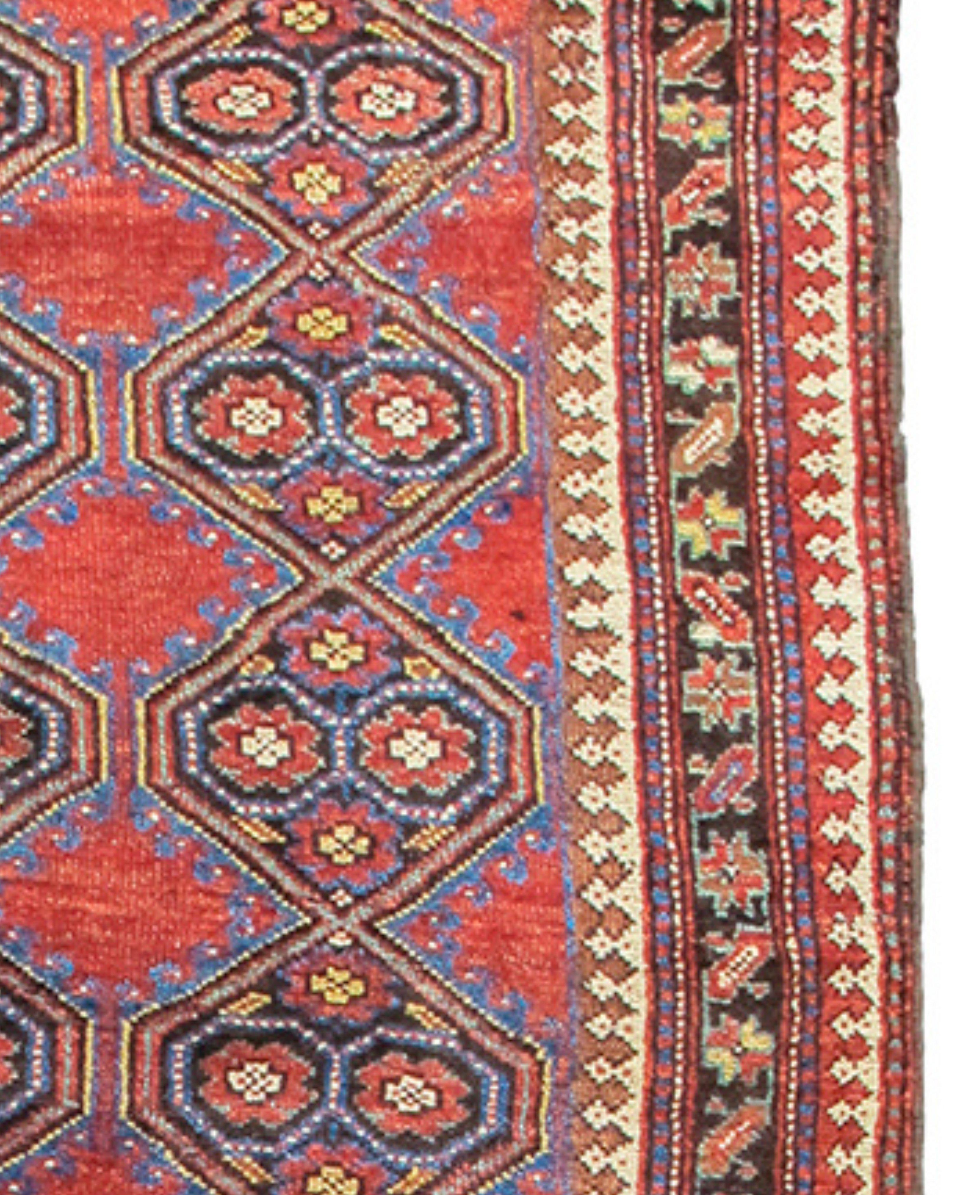Antique Persian Kurdish Rug, Late 19th Century

Additional information:
Dimensions: 4'0