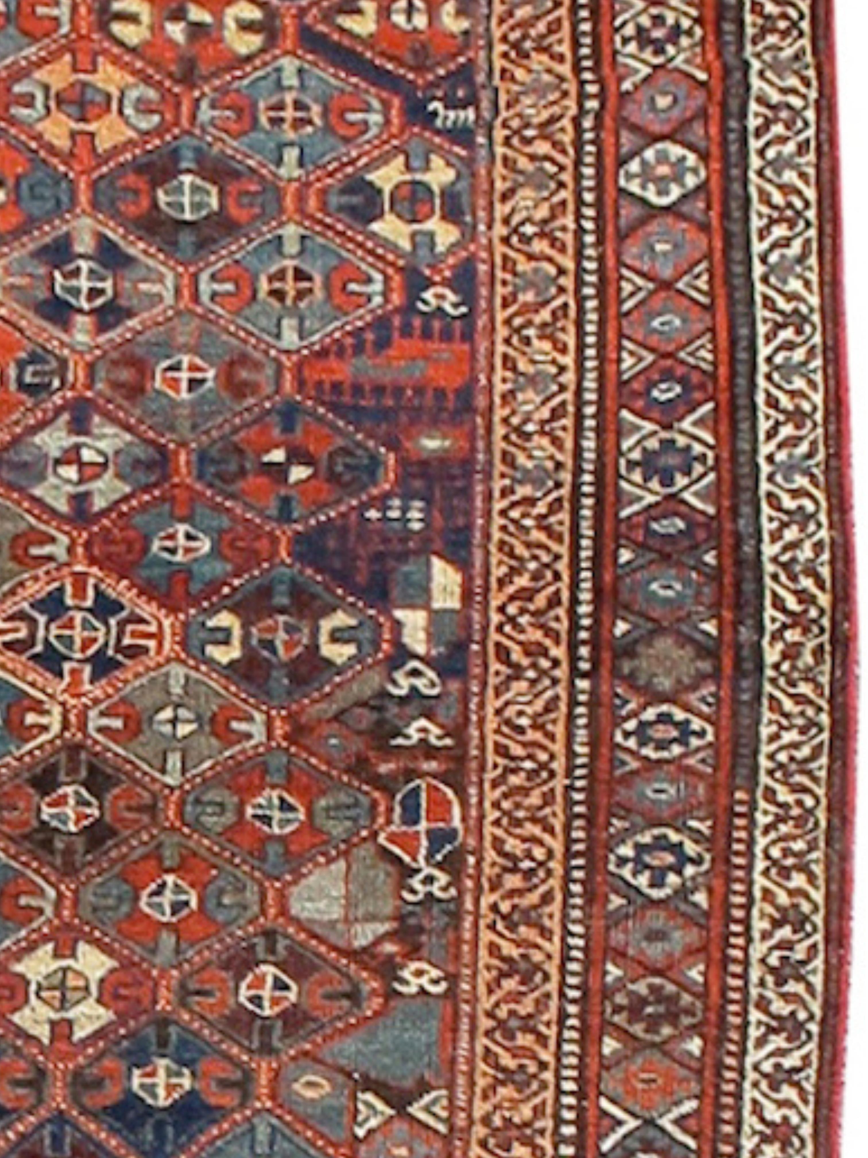 Kurdischer Teppich, spätes 19. Jahrhundert (Persisch) im Angebot