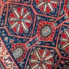 Coureur kurde avec des bleus et des rouges profonds, c.1910