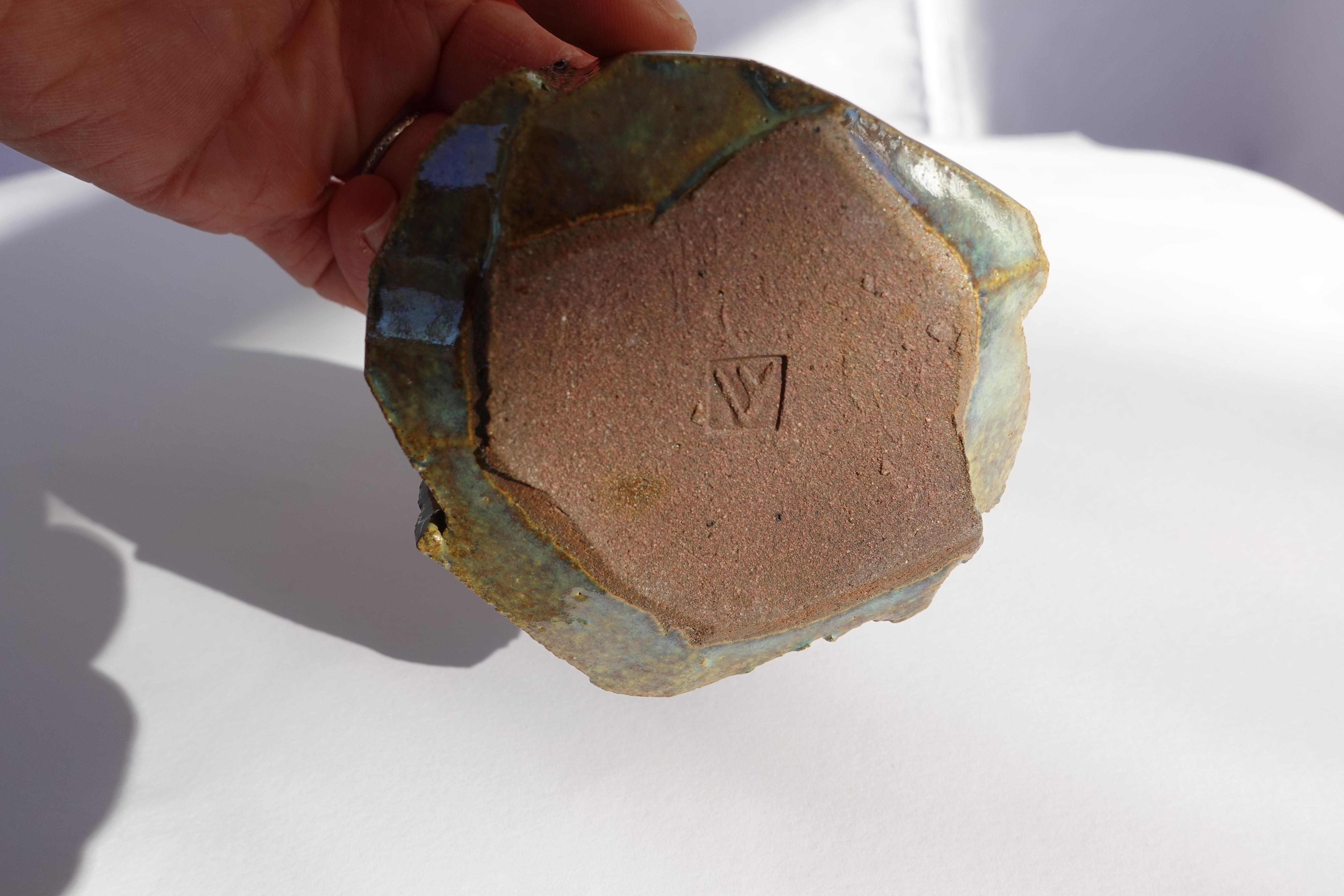 Coupe sculptée Kurinuki par Audrey Vo Van - Grès - Wabi-Sabi en vente 5