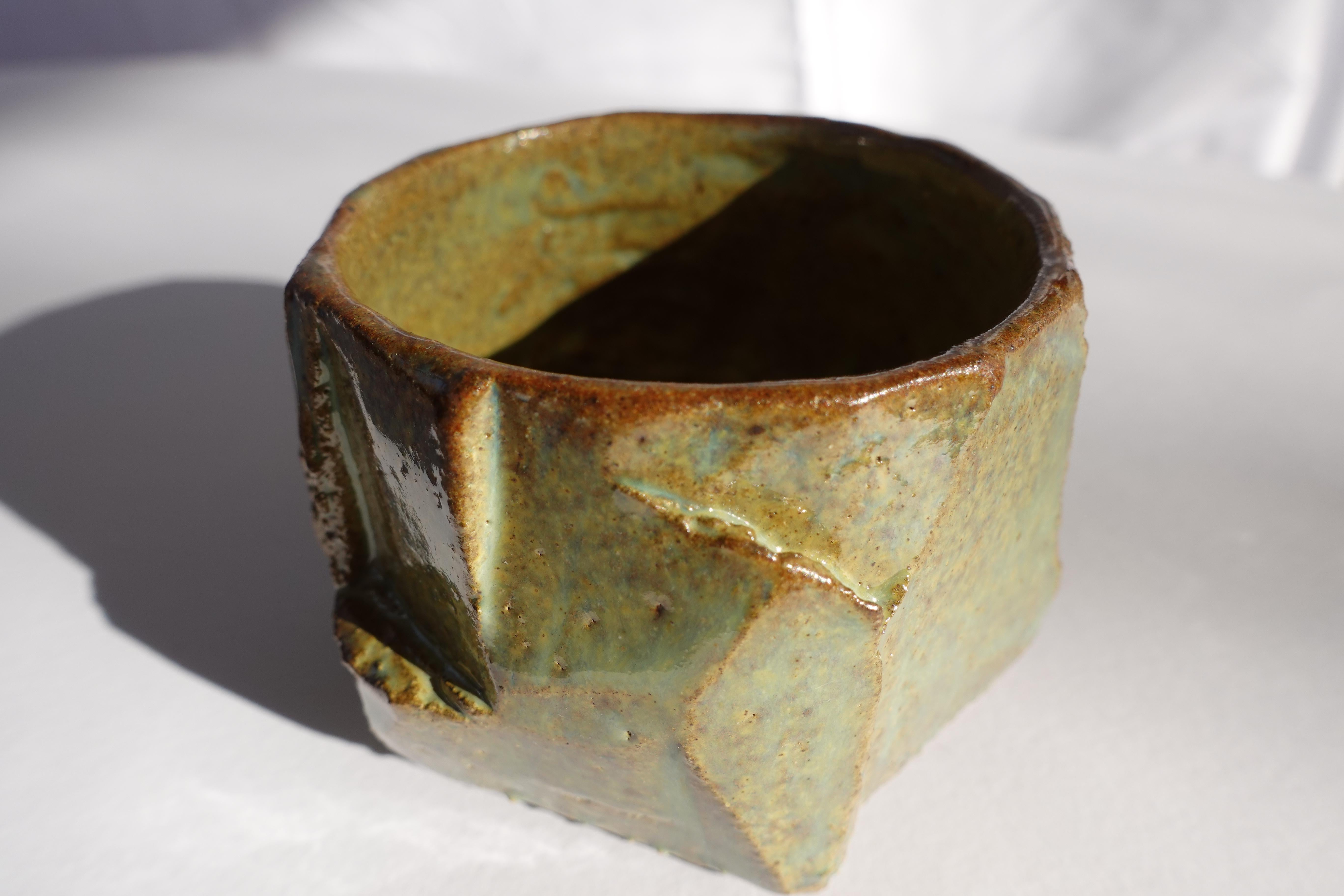 Coupe sculptée Kurinuki par Audrey Vo Van - Grès - Wabi-Sabi en vente 6