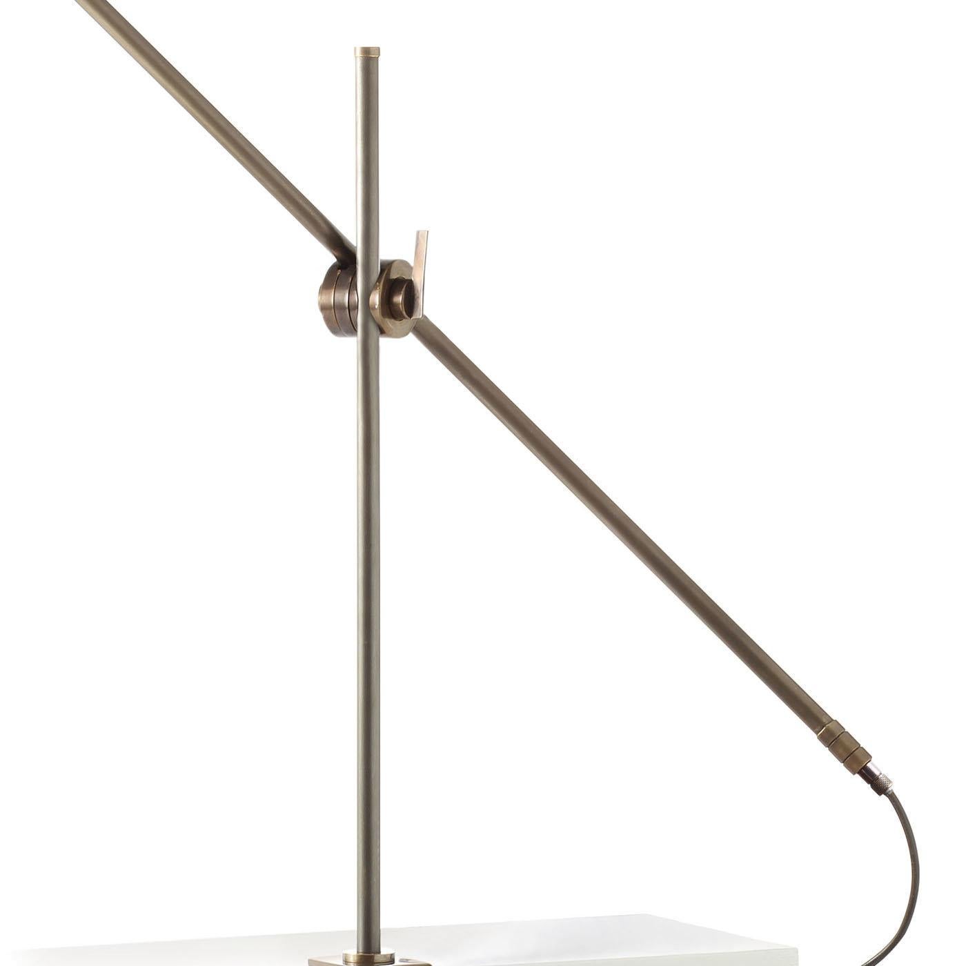 Italian Kursa Clip-on Desk Lamp in Brass For Sale