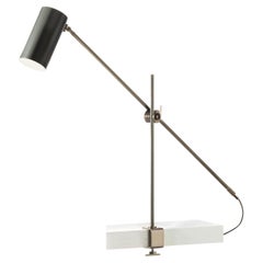 Lampe de bureau à pince Kursa en laiton