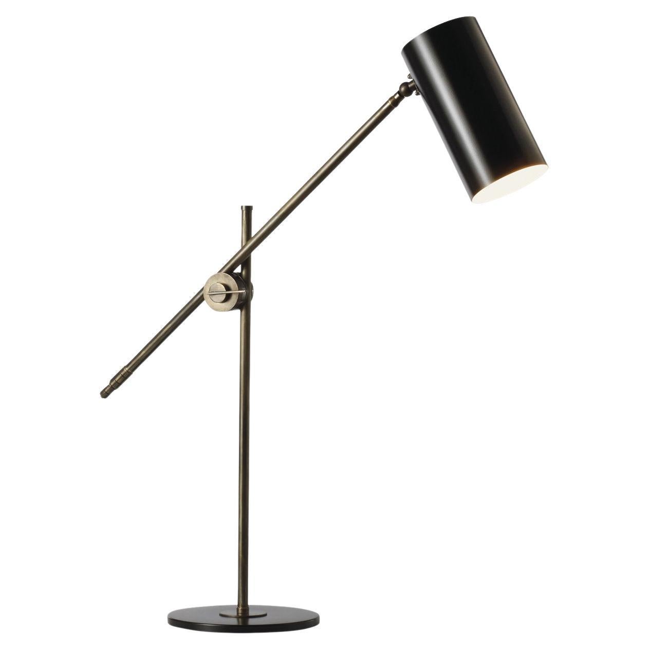 Kursa Desk Lamp in Bronzed Brass For Sale