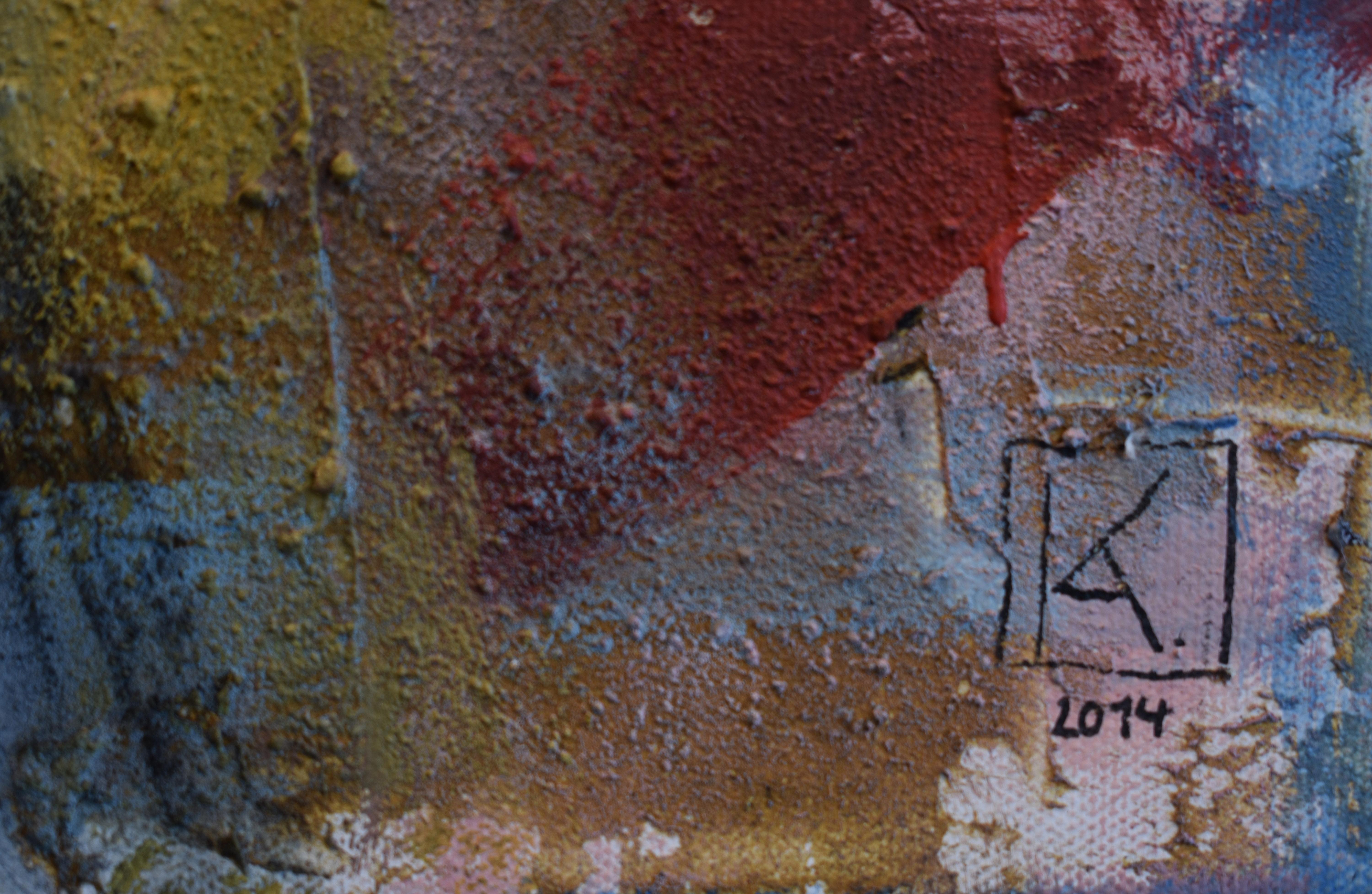 Réunion des Rois Mages - Marron Abstract Painting par Kurt ADAM Arnold