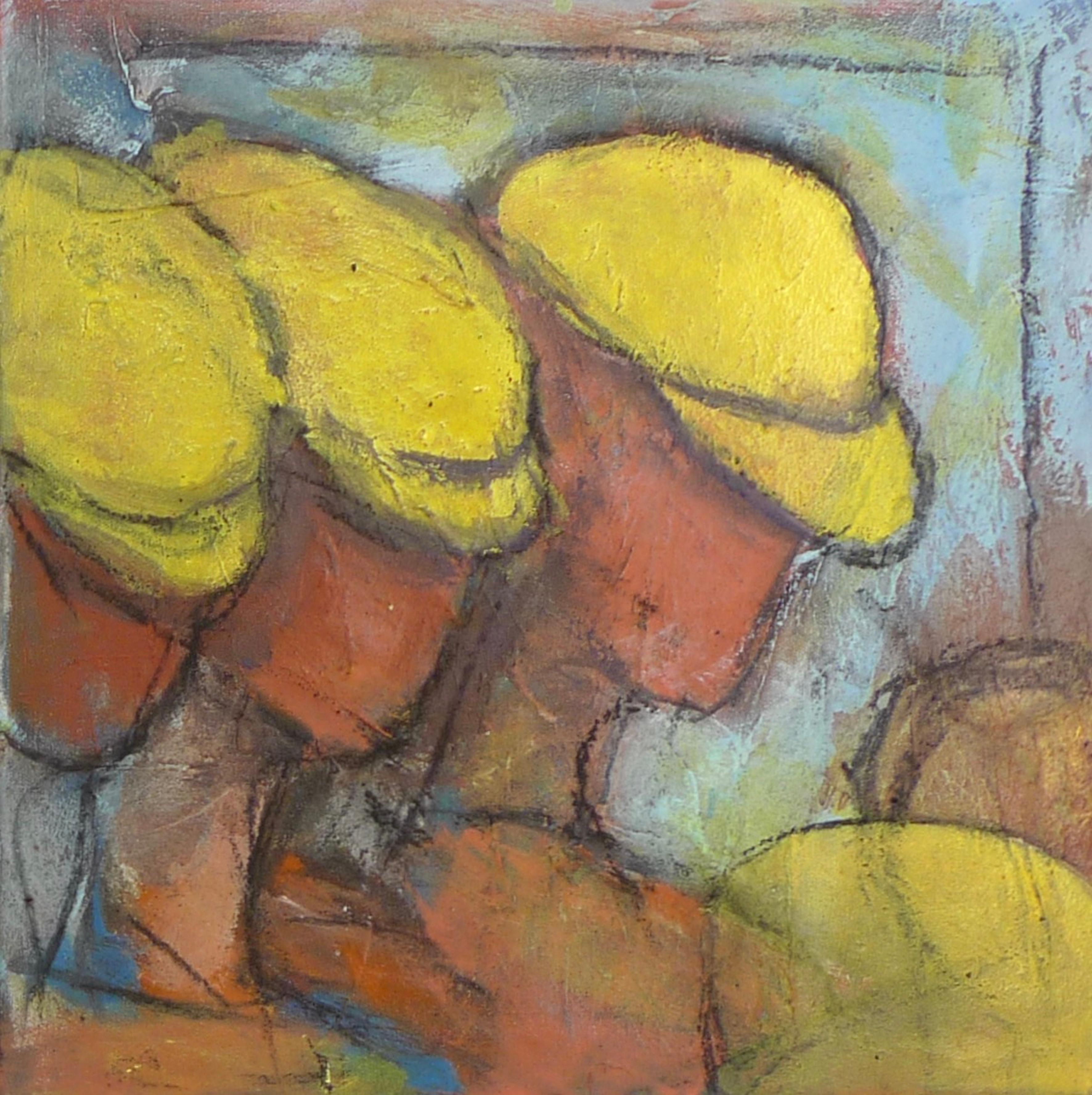 Figurative Painting di Kurt ADAM Arnold - Tre con CAP giallo