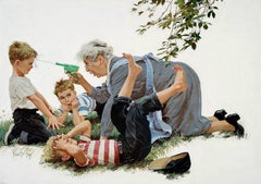 "Con il passare dell'estate..." - Illustrazione di una storia su una rivista