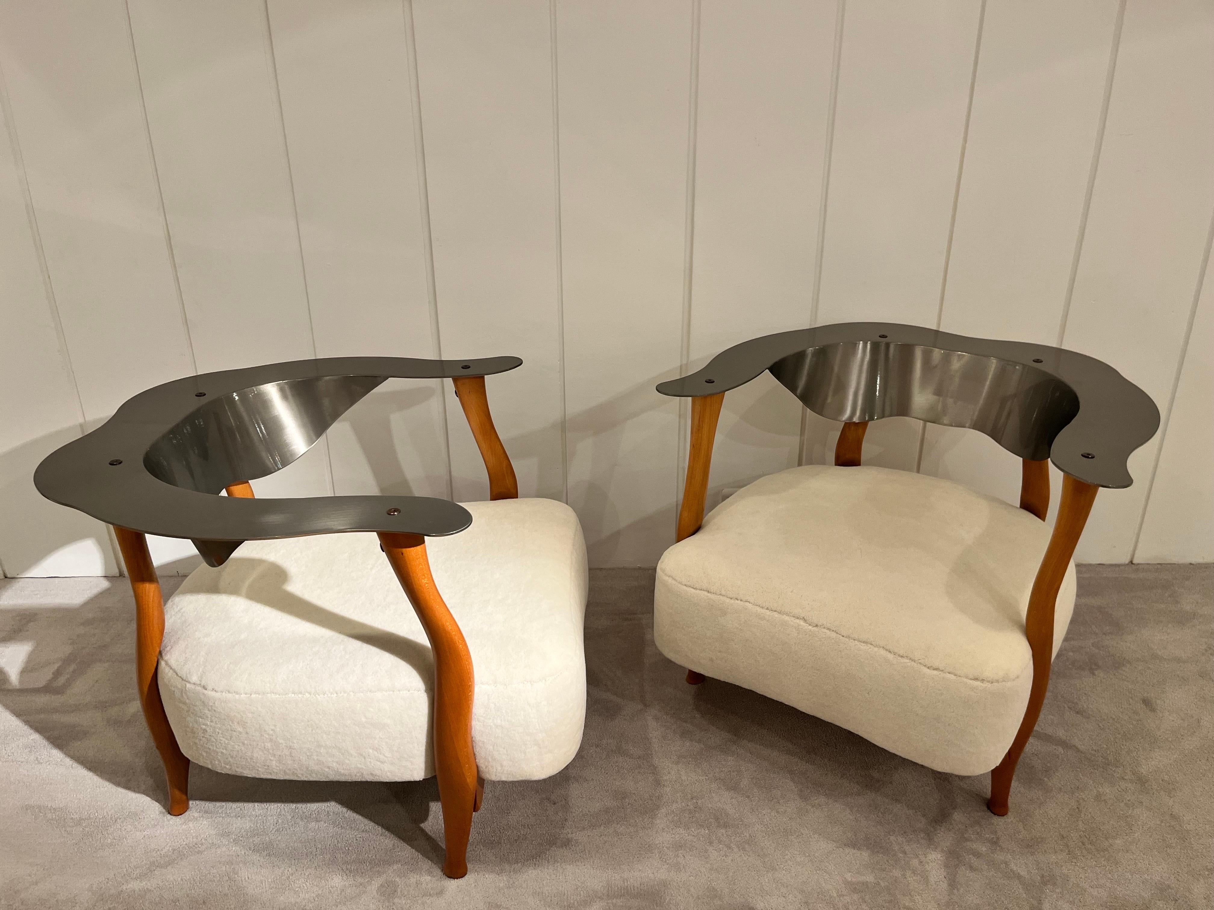 Pair Of Armchairs By Kurt Beier In Good Condition In Saint-Ouen, FR