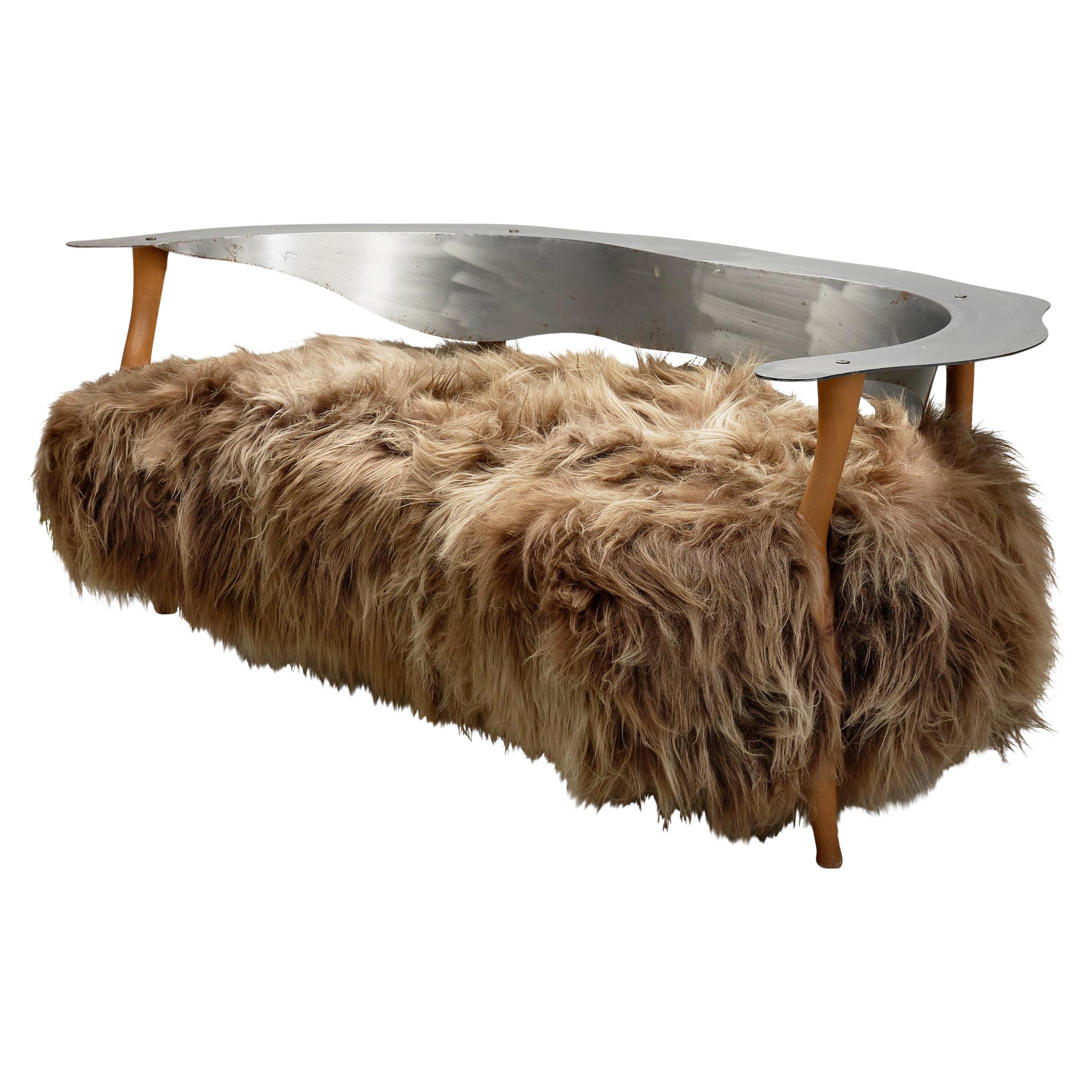 Canapé "Fantasy" de Kurt Beier en poils longs, Allemagne, années 1980