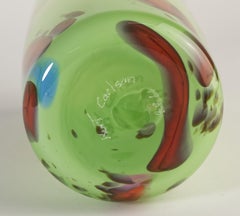 Kurt Carlson Cylinder Vase, New York Art Studio Glass