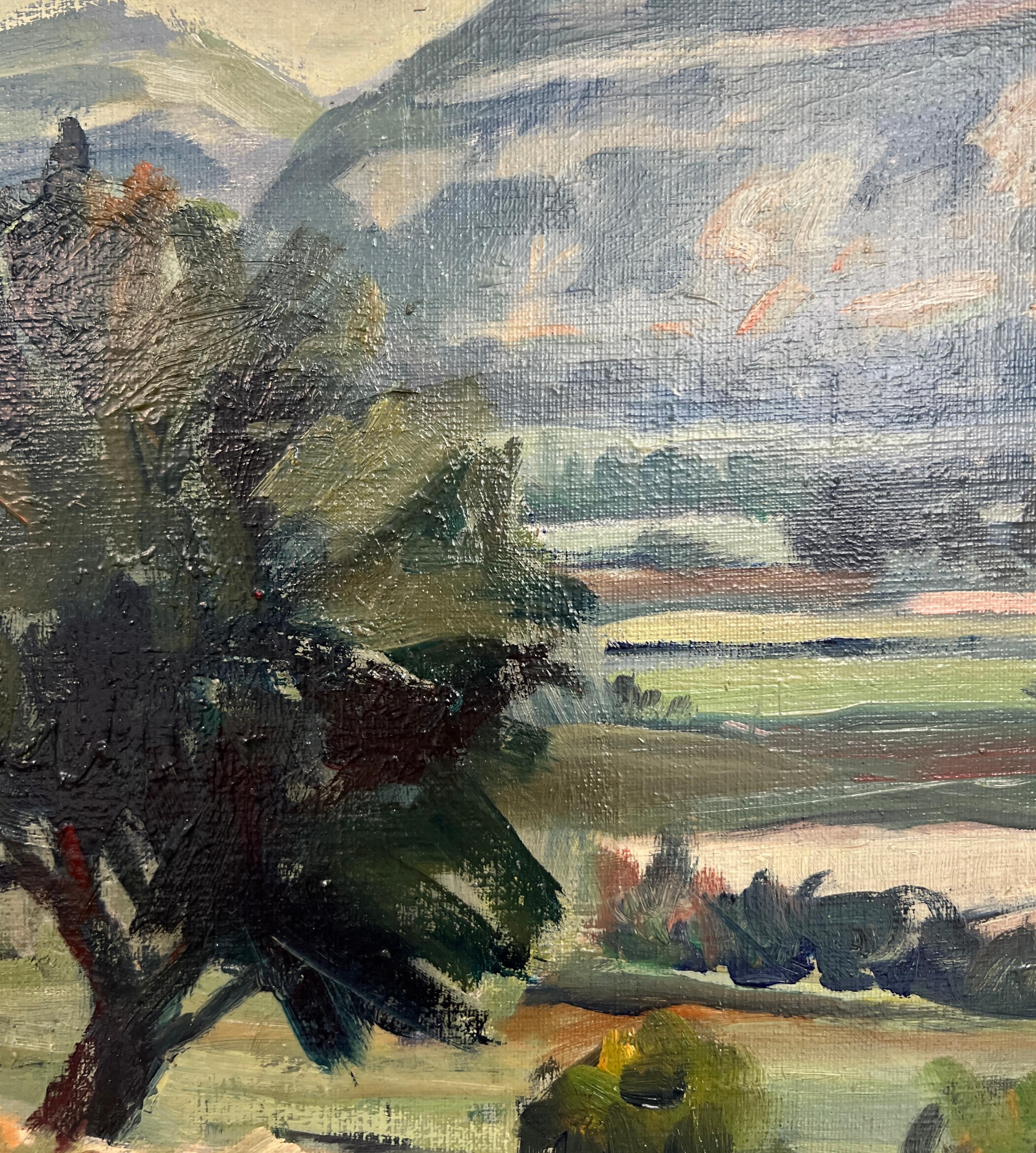 Die Aussicht vom Gemüsegarten auf die Genfer Landschaft und den Salève im Angebot 1