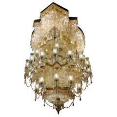 Kurt Faustig Palastlicher Swarovski-Kristall-Kristall-Kronleuchter 11 Ft hoch x 8 FT mit 14FT
