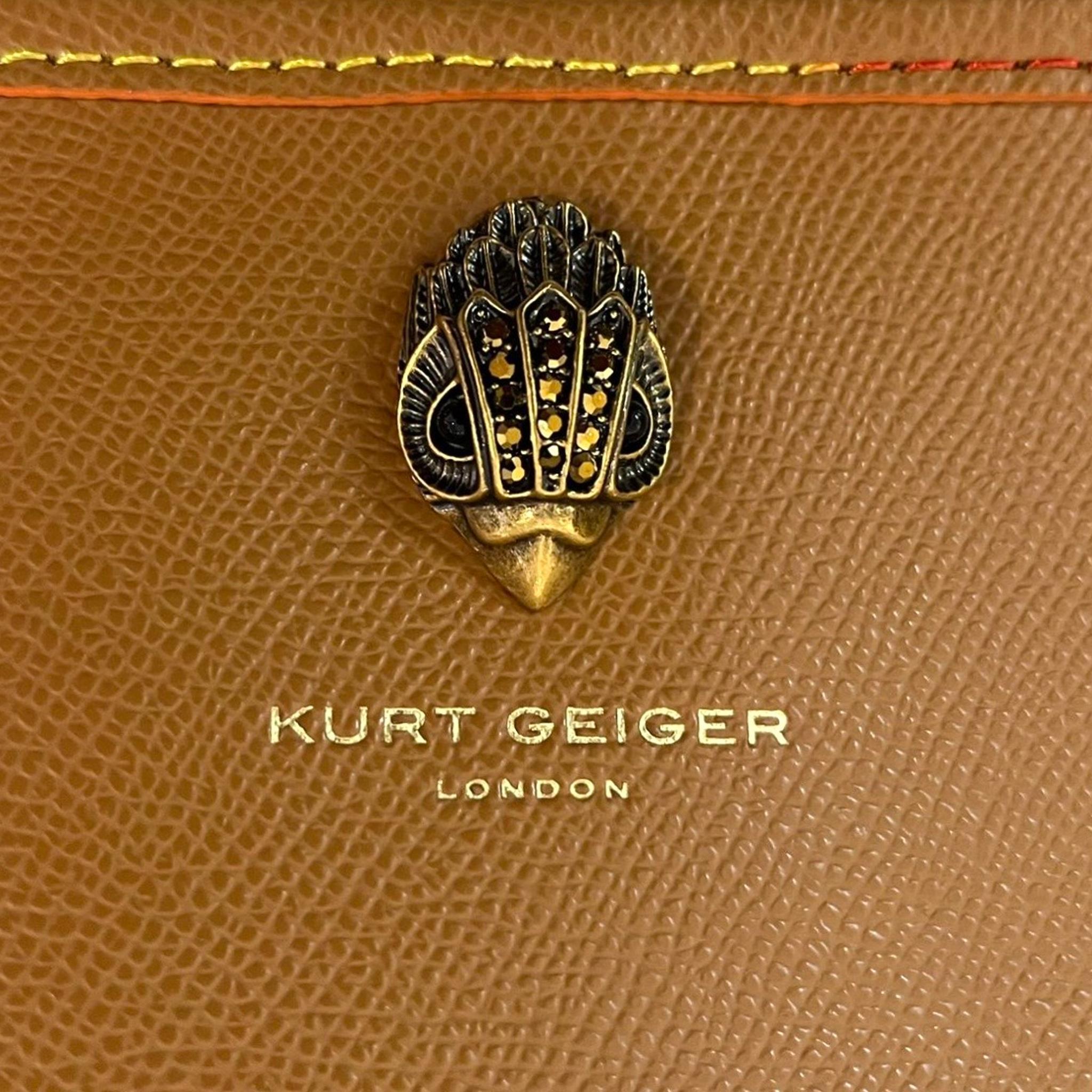 Kurt Geiger Richmond Eagle Leather Shopper Bag With Rainbow Stitching In New Condition In London, GB