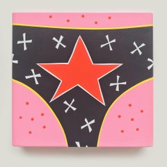"Star" Undies Series Painting - Hard edge, color bomb, bold, panties