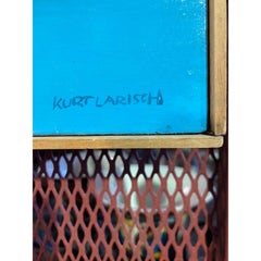 Kurt Larisch Surrealist Oil on Canvas, Circa 1960