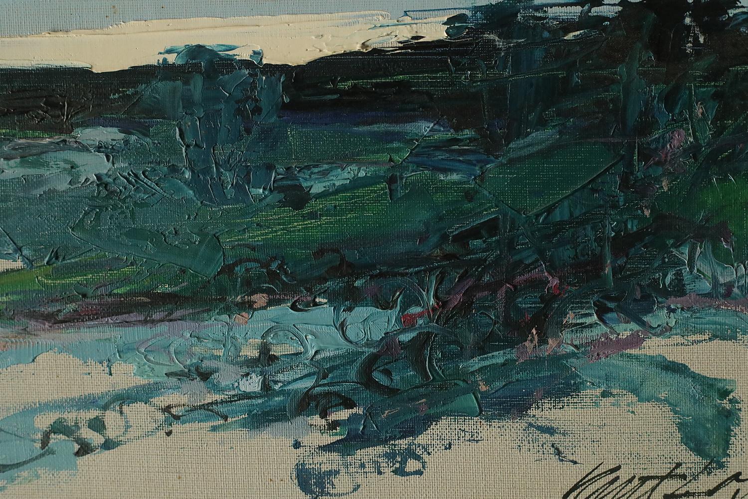 Kurt Losell, Landschaft, 1967, Öl auf Leinwand, gerahmt (Schwedisch) im Angebot
