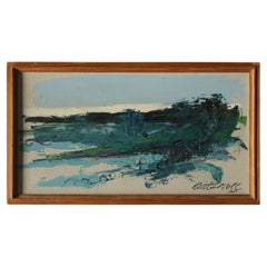 Vintage Kurt Losell, Landscape, 1967, Oil on Canvas, Framed