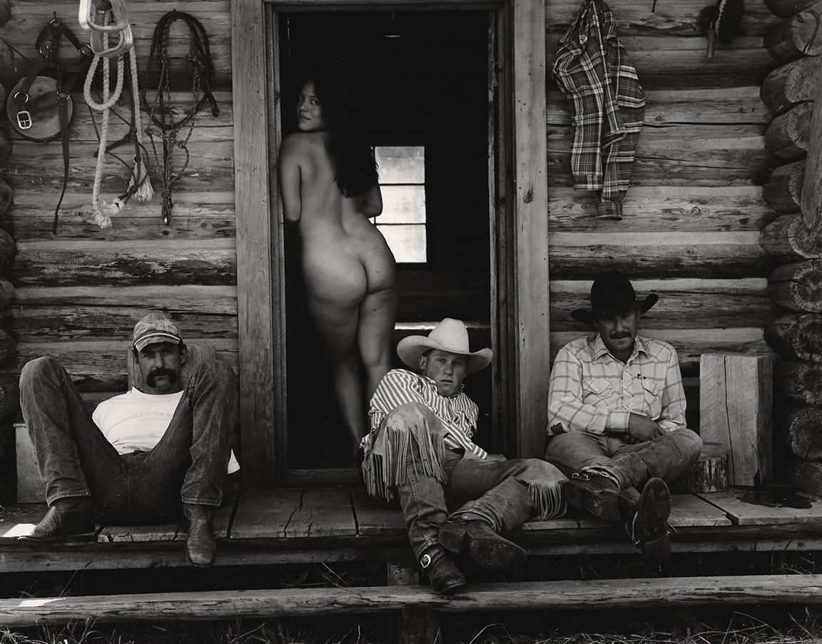 Kurt Markus Black and White Photograph - Olga, Mike Bruman, Tom Sanders, Joker Lebrun, Montana