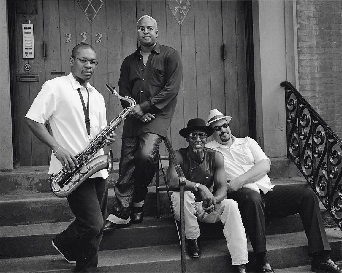 Ravi Coltrane, Erin Davis, T.S. Monk and Eric Mingus, New York City, 1999