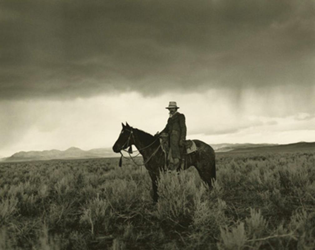 Kurt Markus Black and White Photograph - Tim McGinnis, 25 Ranch, Battle Mountain, NV