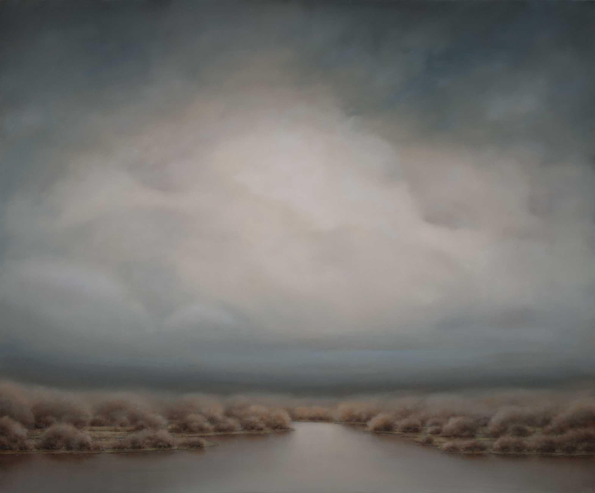 Kurt Meer Landscape Painting - Afternoon Clouds