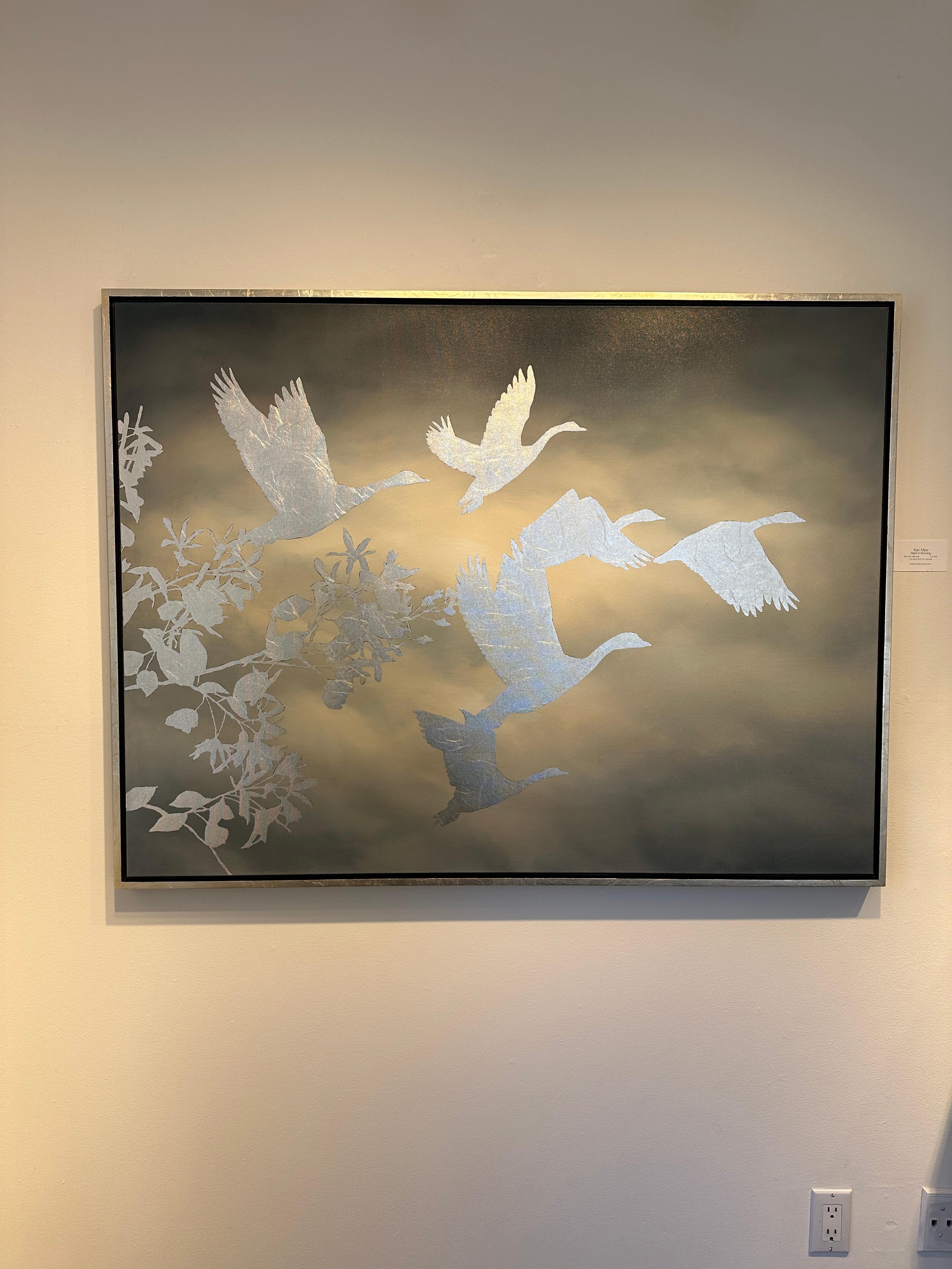 Flight in Morning - Painting by Kurt Meer