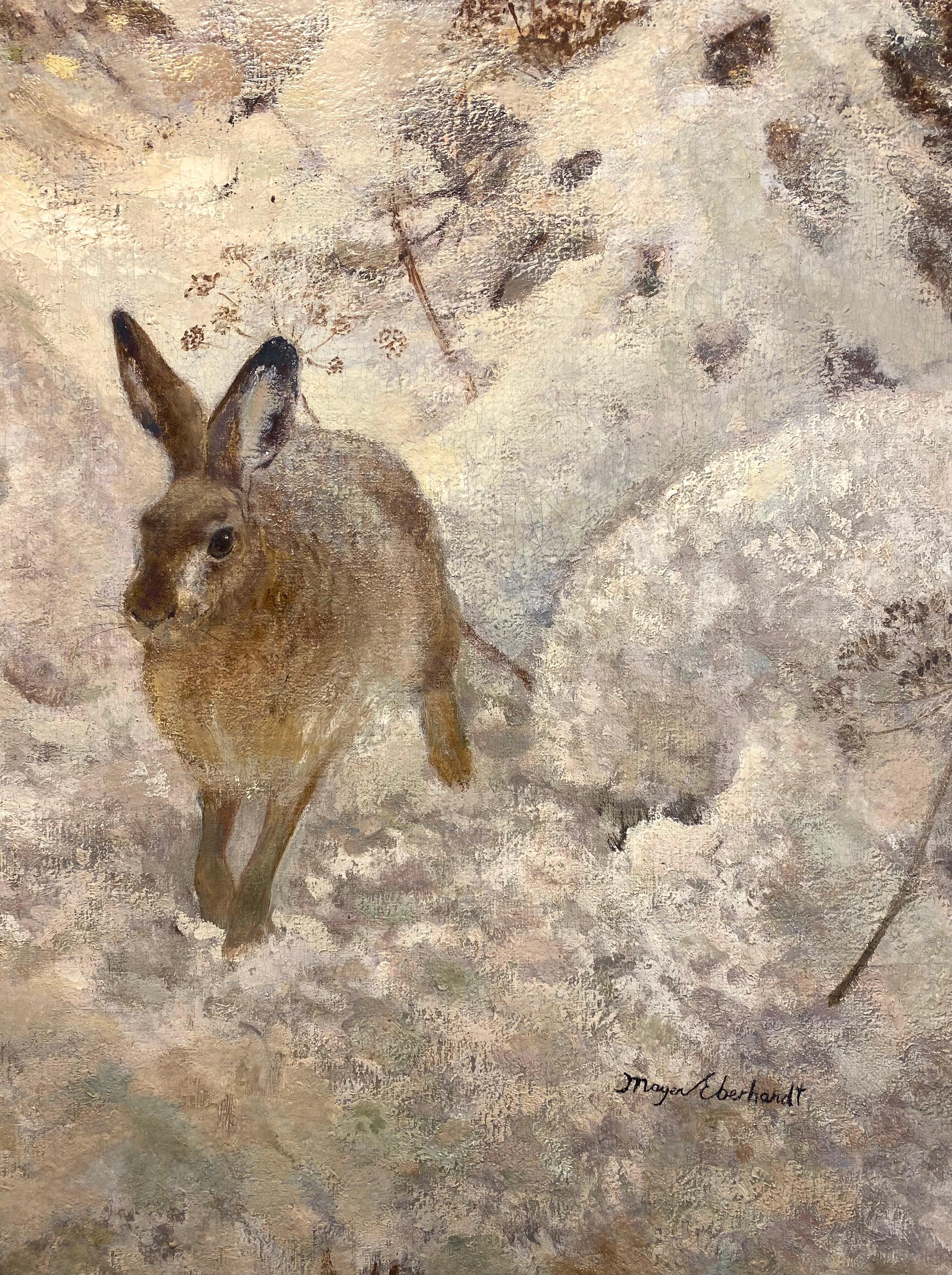 'Hare in the Snow' by Kurt Meyer-Eberhardt (Leipzig 1895 – 1977 Munich) For Sale 3