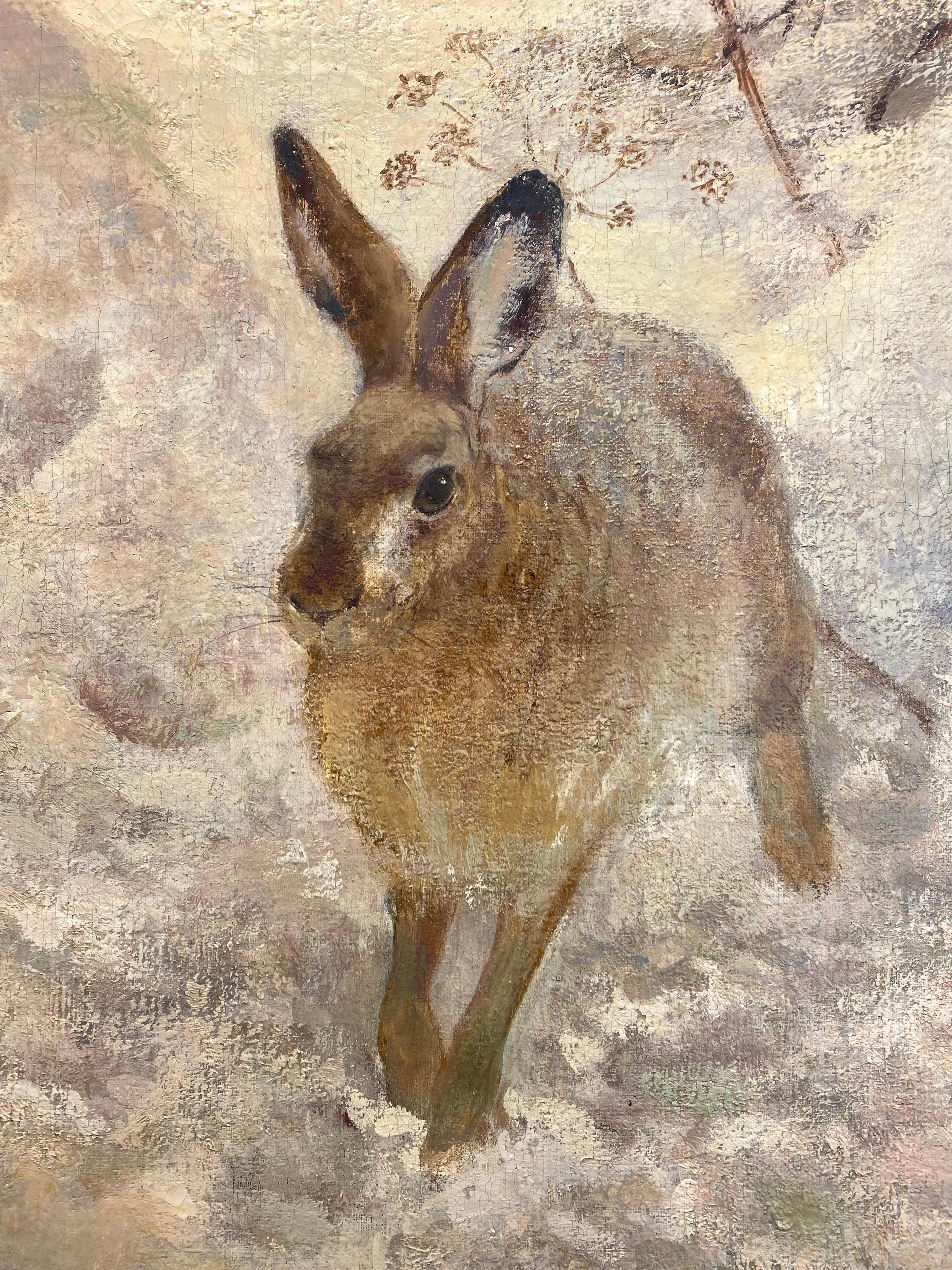 'Hare in the Snow' by Kurt Meyer-Eberhardt (Leipzig 1895 – 1977 Munich) For Sale 5