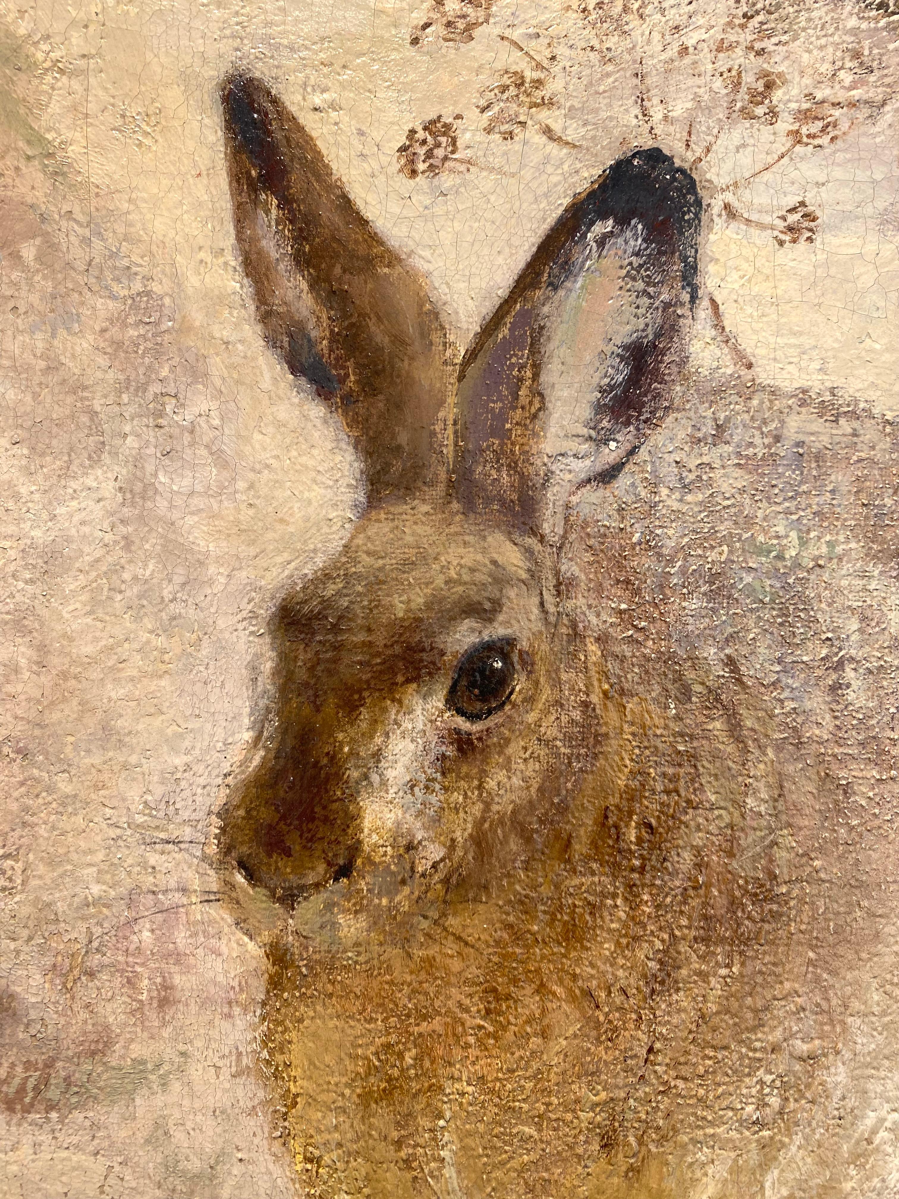 'Hare in the Snow' by Kurt Meyer-Eberhardt (Leipzig 1895 – 1977 Munich) For Sale 6