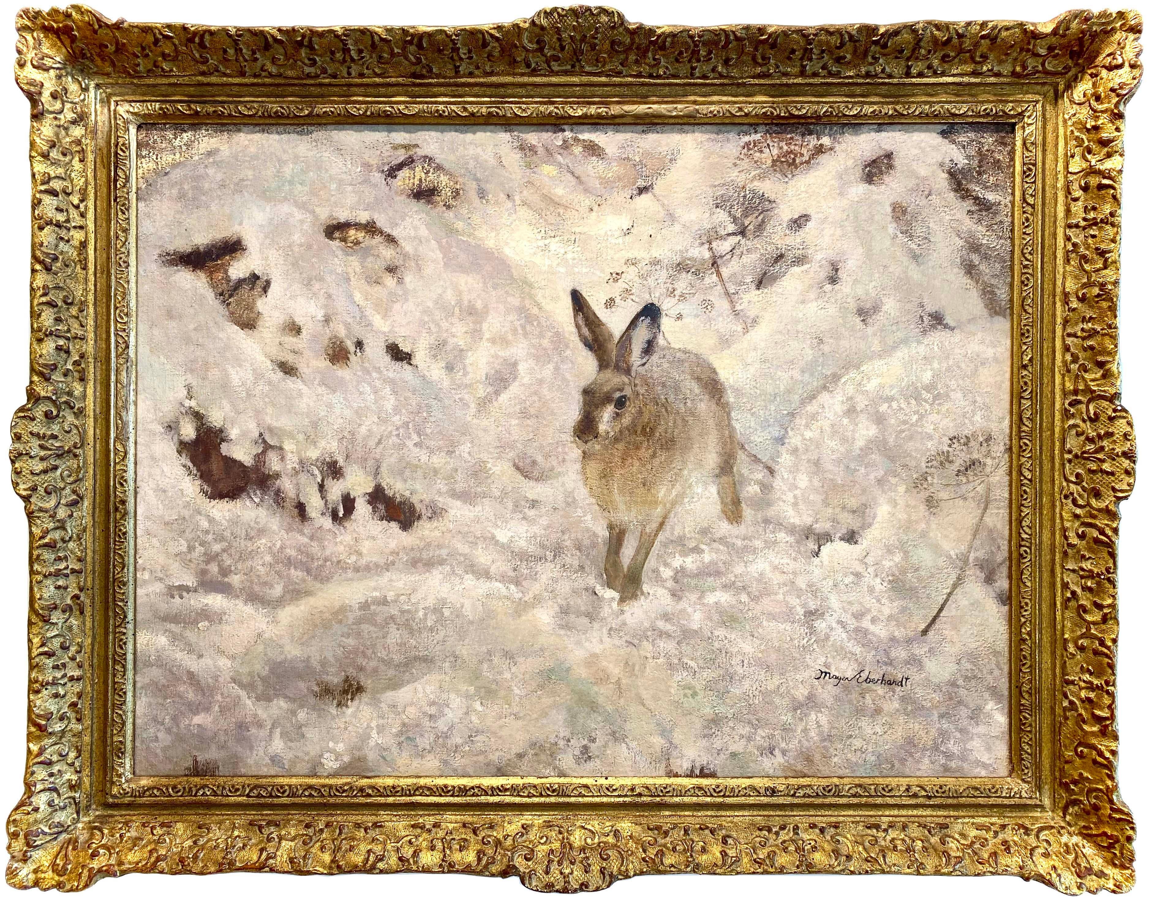 Kurt Meyer-Eberhardt
Leipzig 1895 – 1977 Munich
German Painter


Hare in the Snow


Signature: signed lower right 
Meyer/Eberhardt

Medium: oil on canvas
Dimensions: image size 66 x 88 cm, frame size 81 x 102 cm

Biography: Kurt (also Curt)