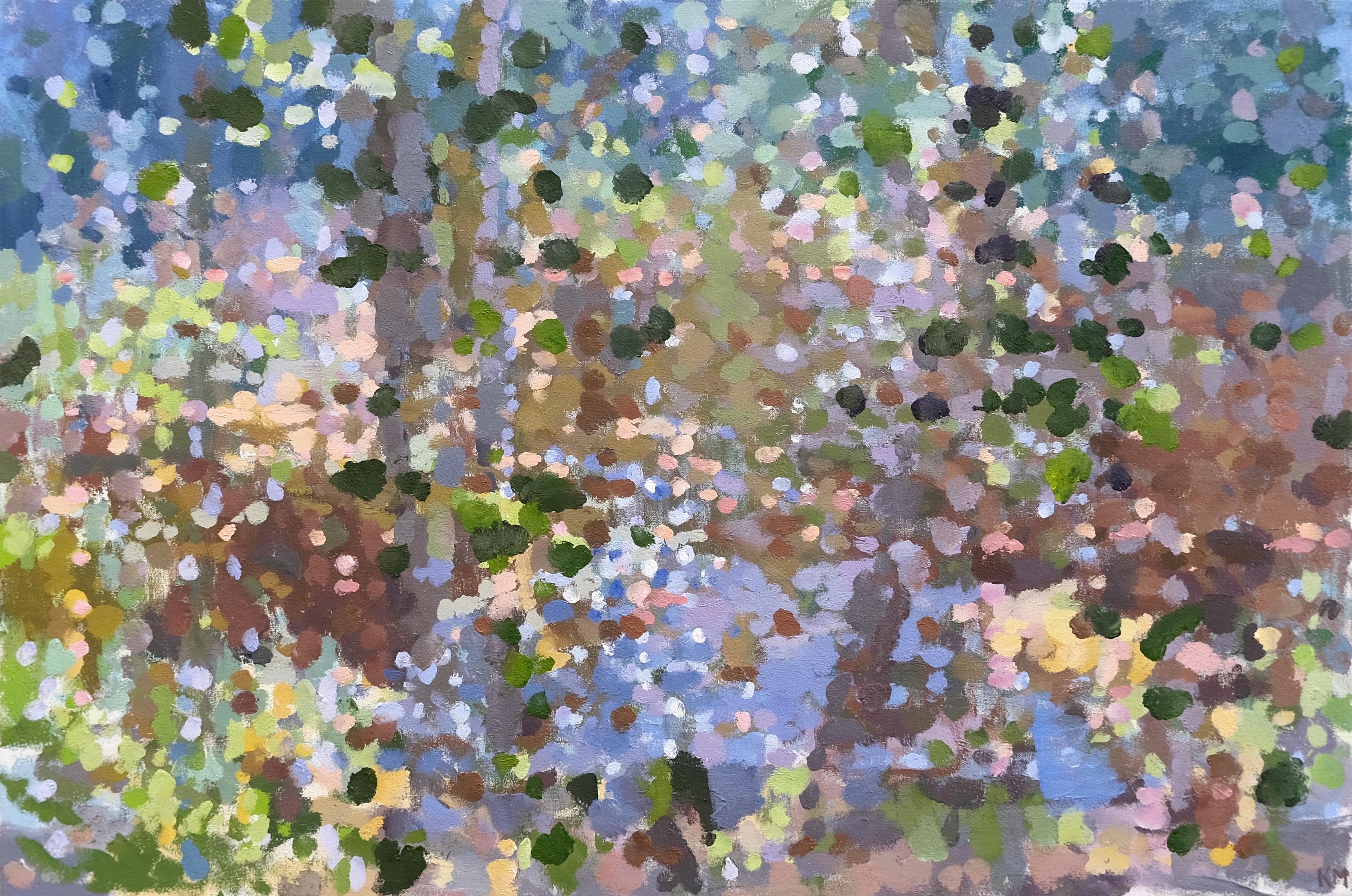 Abstract Painting di Kurt Moyer - Lo stagno tra gli alberi