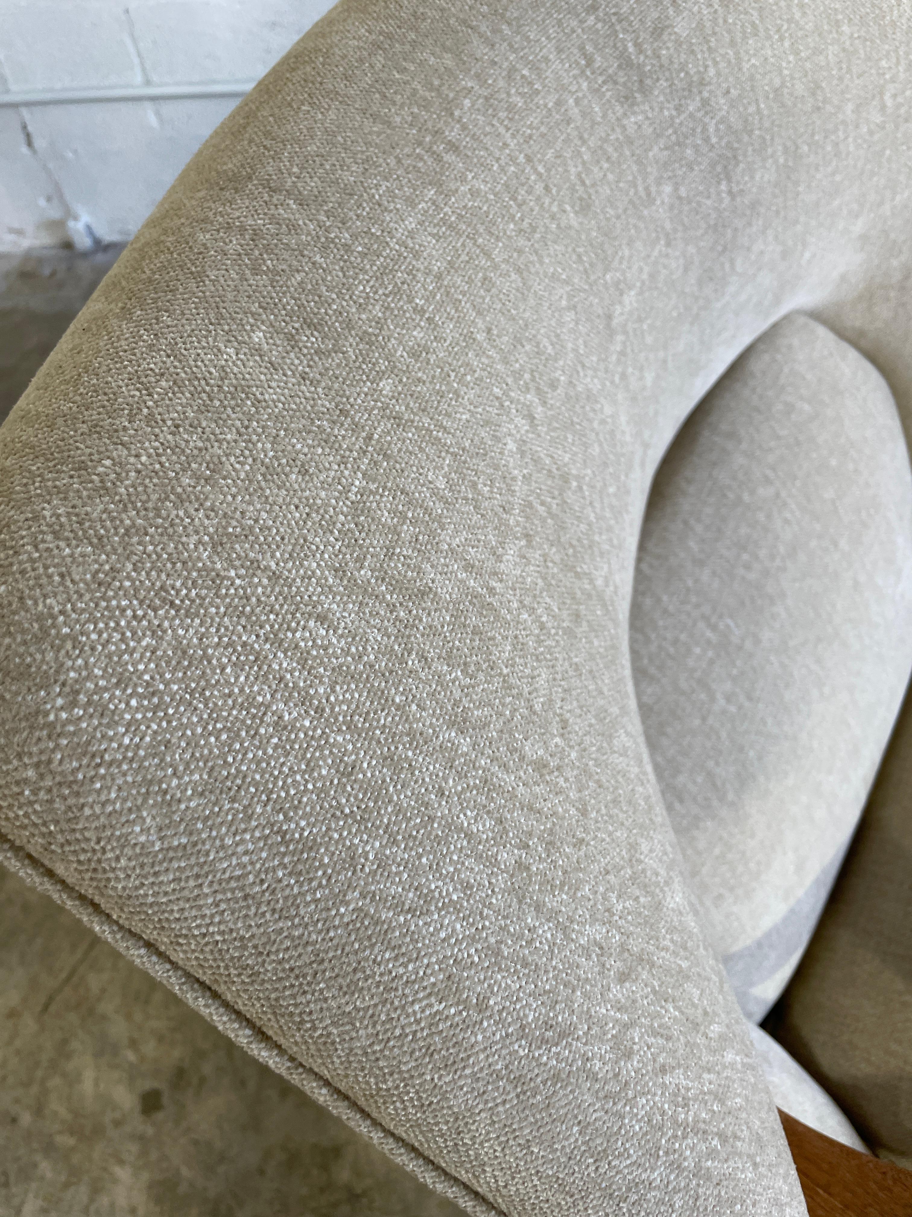 Fabric Kurt Olsen 221 for Slagelse Mobelvaerk Lounge Wingback Danish Modern Chair For Sale