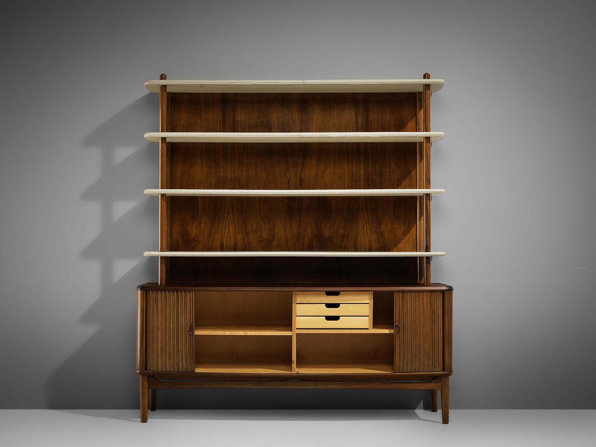 Wood Kurt Olsen for A. Andersen & Bohm Bookcase in Walnut