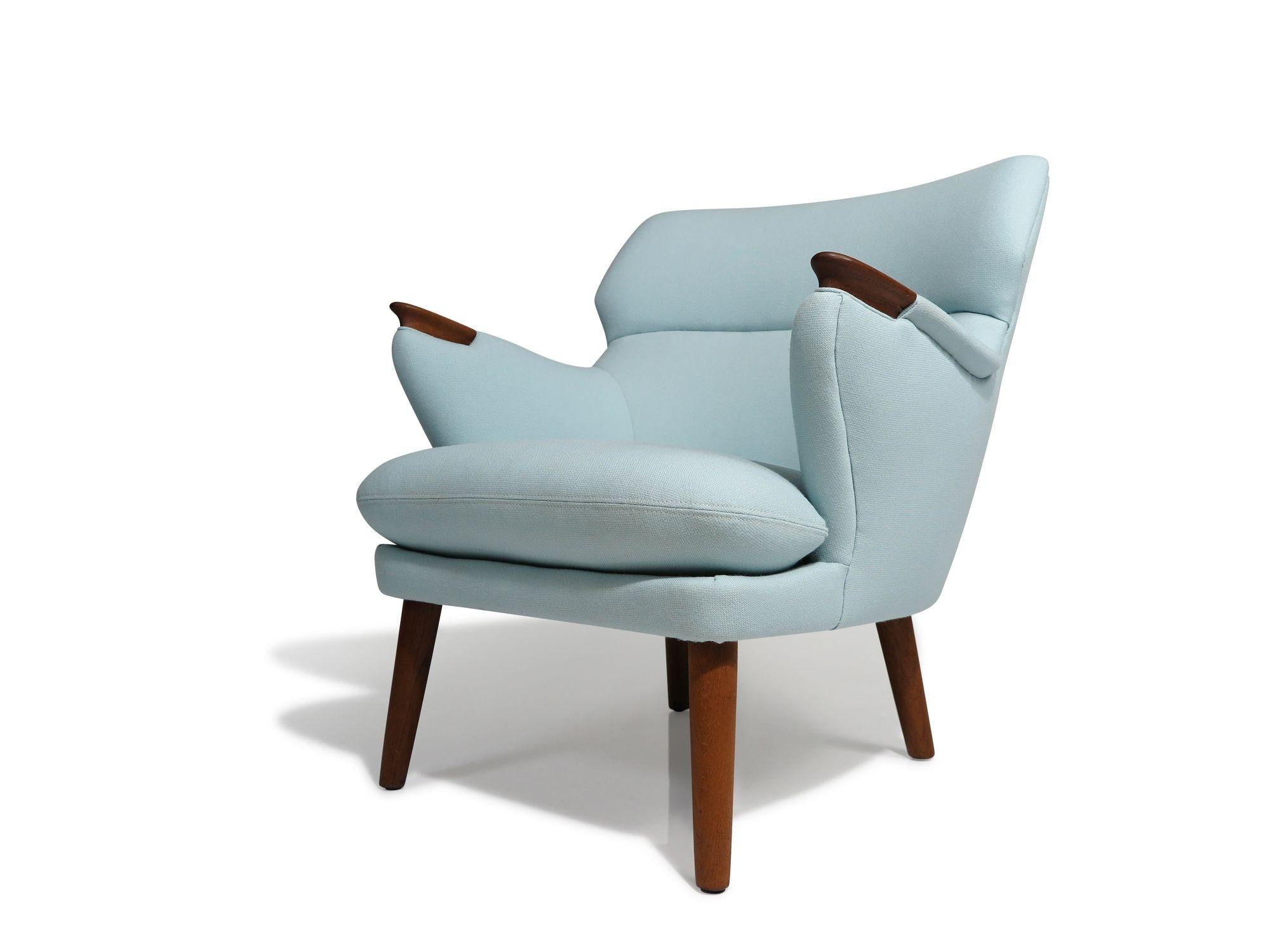 Wool Kurt Olsen for Andersen & Bohm Mid-century Danish Lounge Chairs For Sale