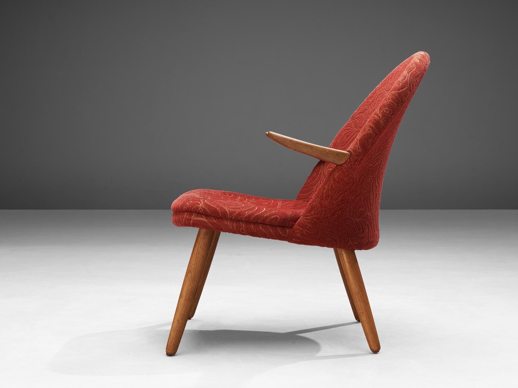Fabric Svend Aage Eriksen ‘Penguin’ Easy Chairs in Teak