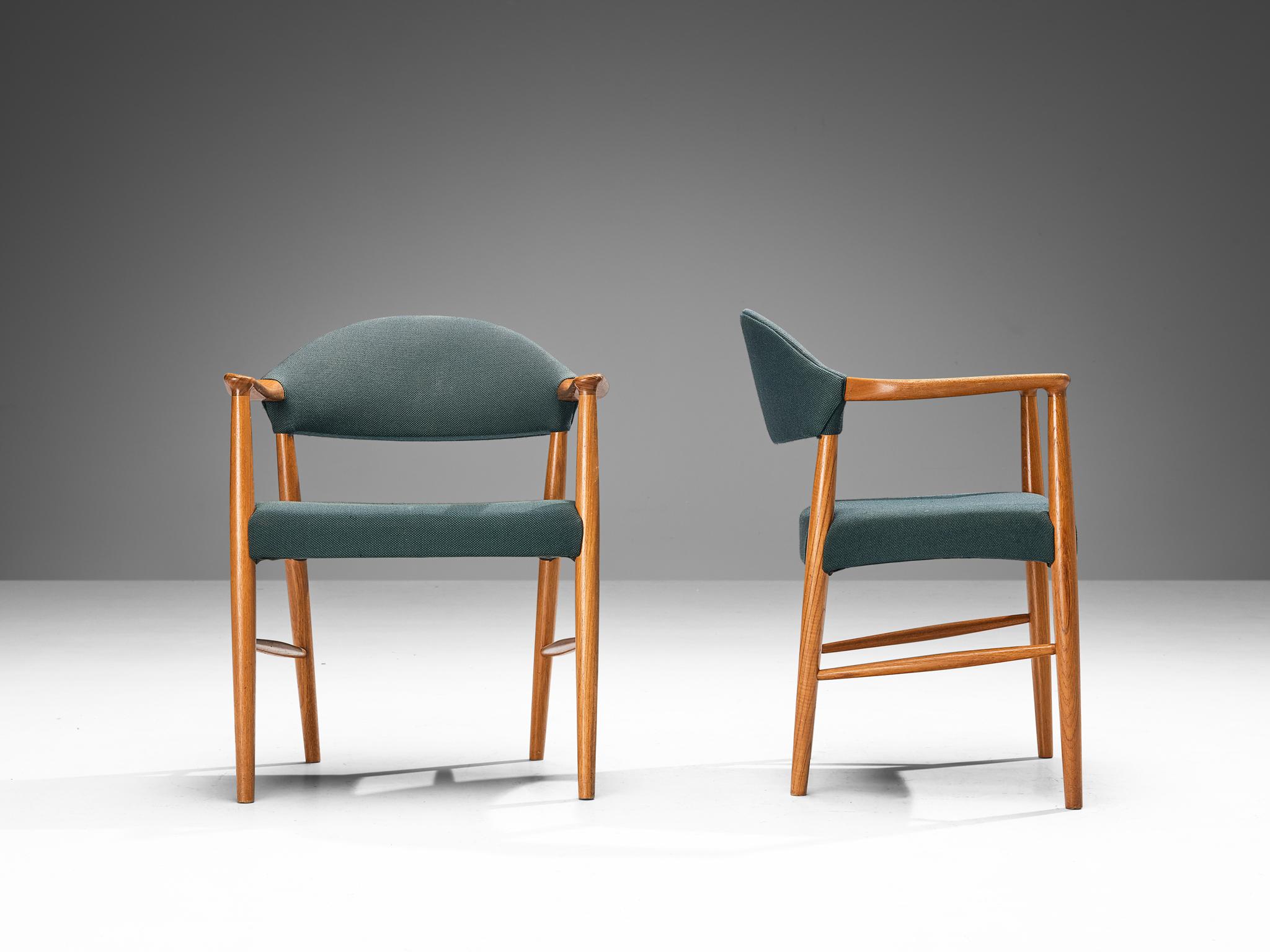 Mid-20th Century Kurt Olsen for Slagelse Møbelfabrik Set of Four Armchairs in Teak  For Sale