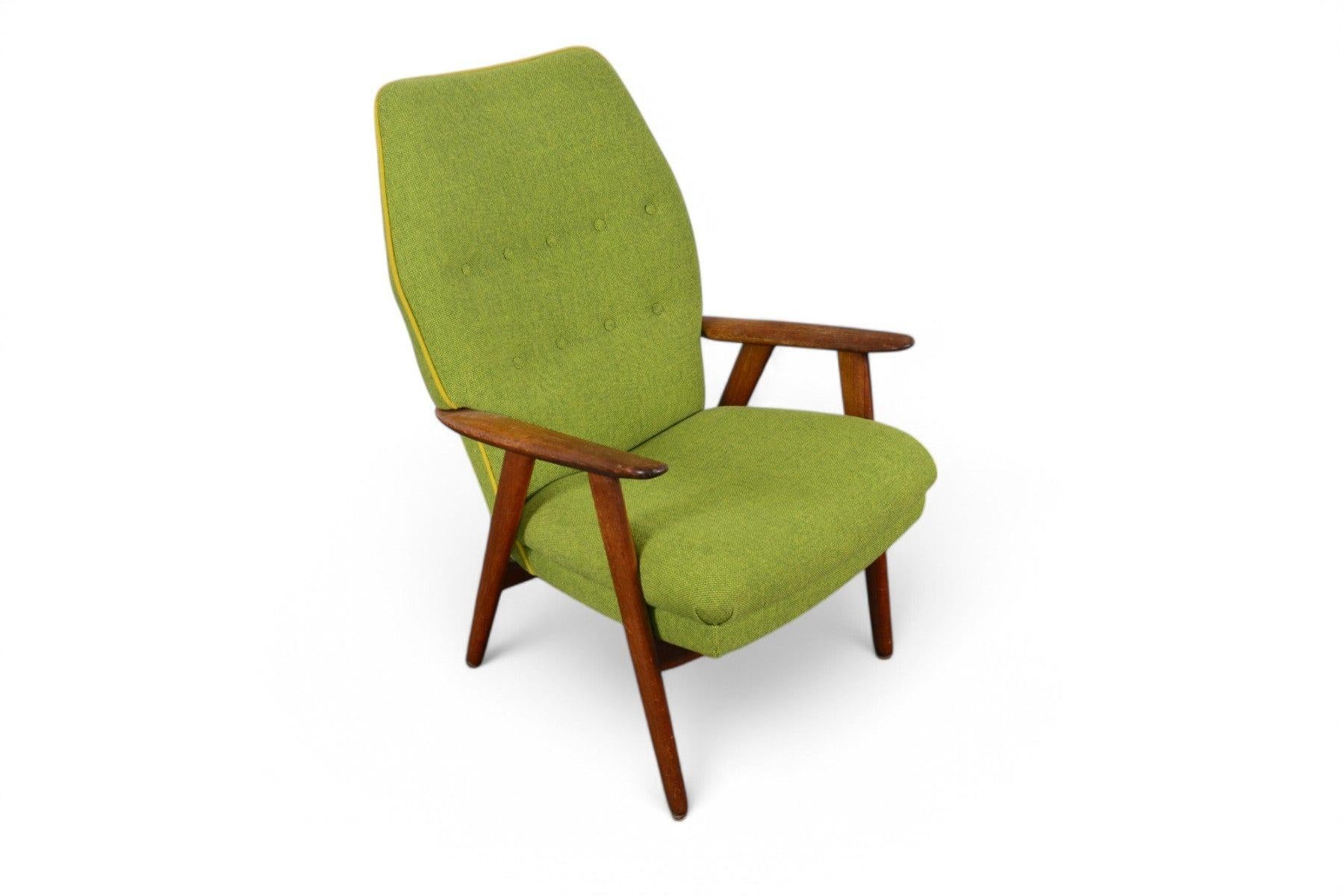 Chaise longue Highback de Kurt Olsen en teck Bon état - En vente à Berkeley, CA