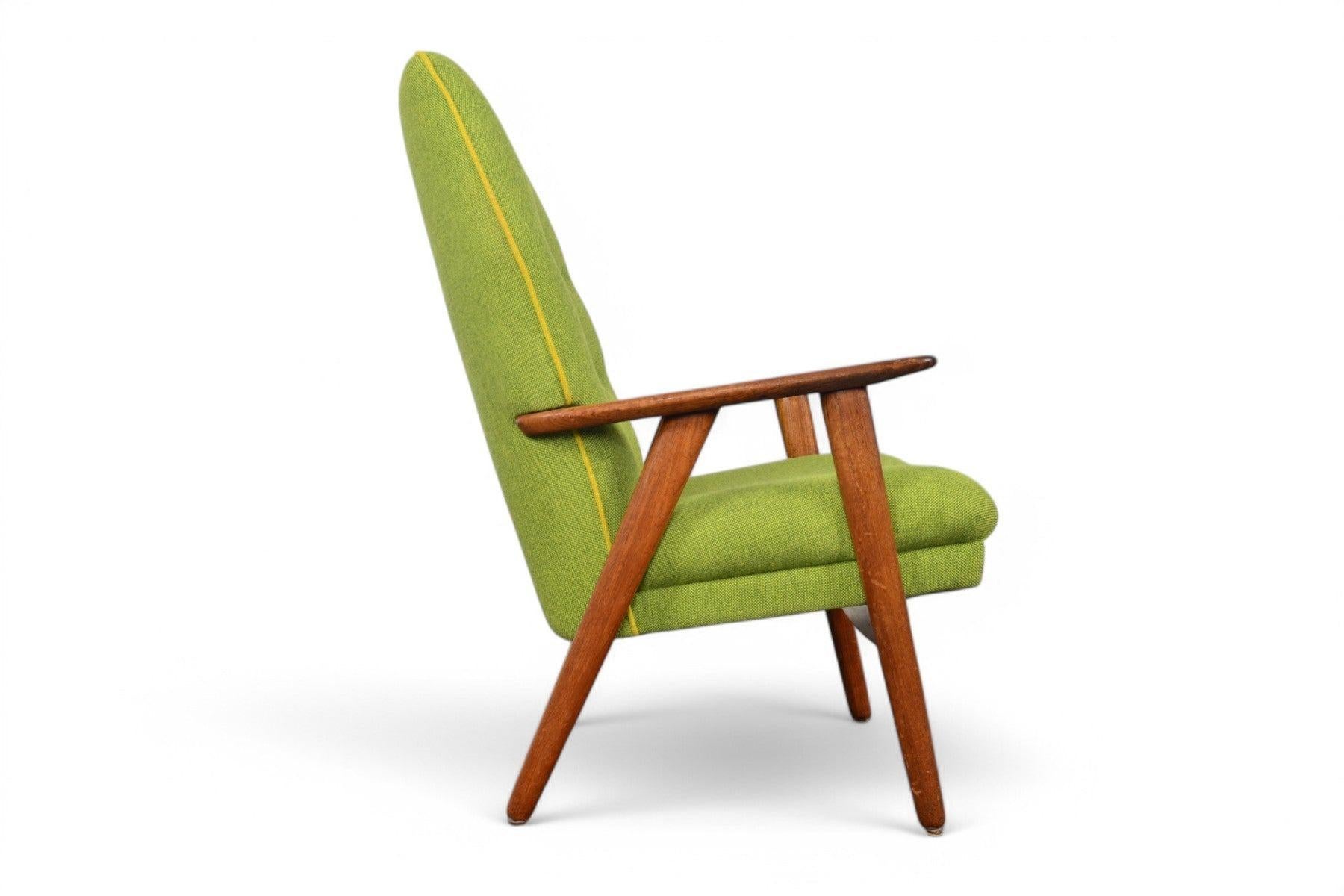 Laine Chaise longue Highback de Kurt Olsen en teck en vente